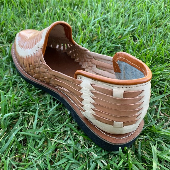 Men's Closed Toe Sandal MOCCASIN HUARACHES TAN - Picture 4 of 7